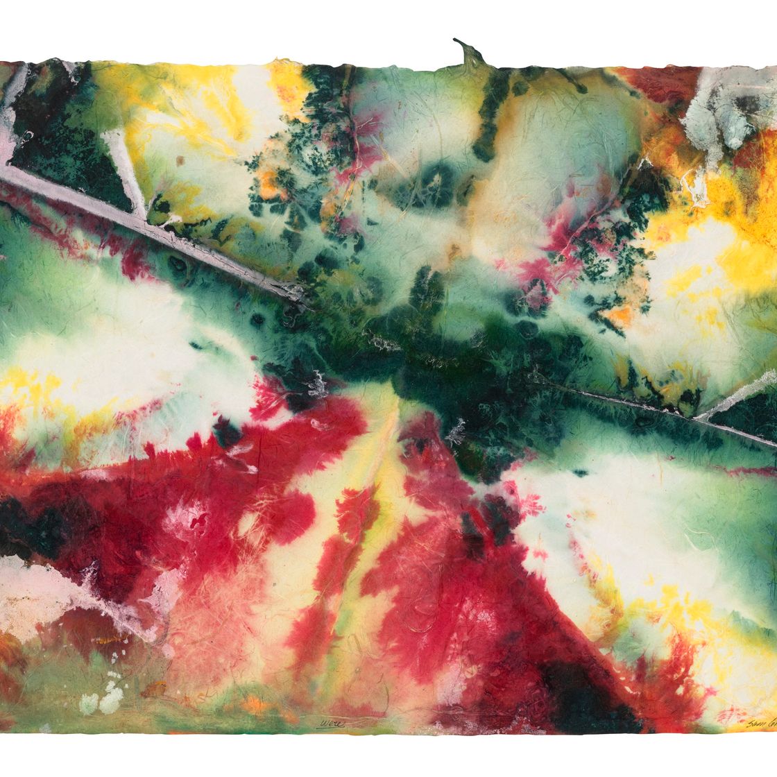 Sam Gilliam — Были (прямая сторона); Огайо 2 (обратная сторона)