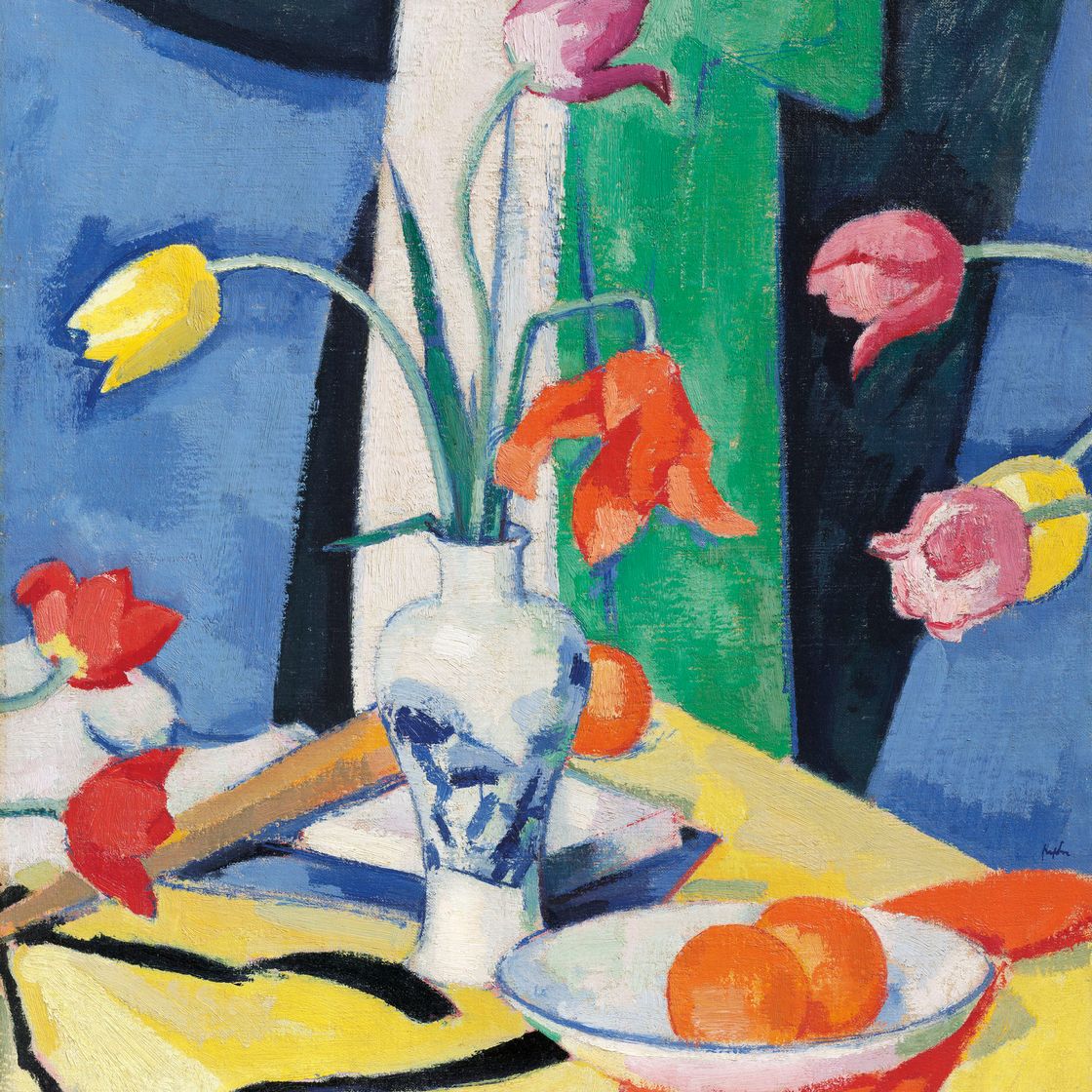 Samuel John Peploe — Натюрморт с тюльпанами
