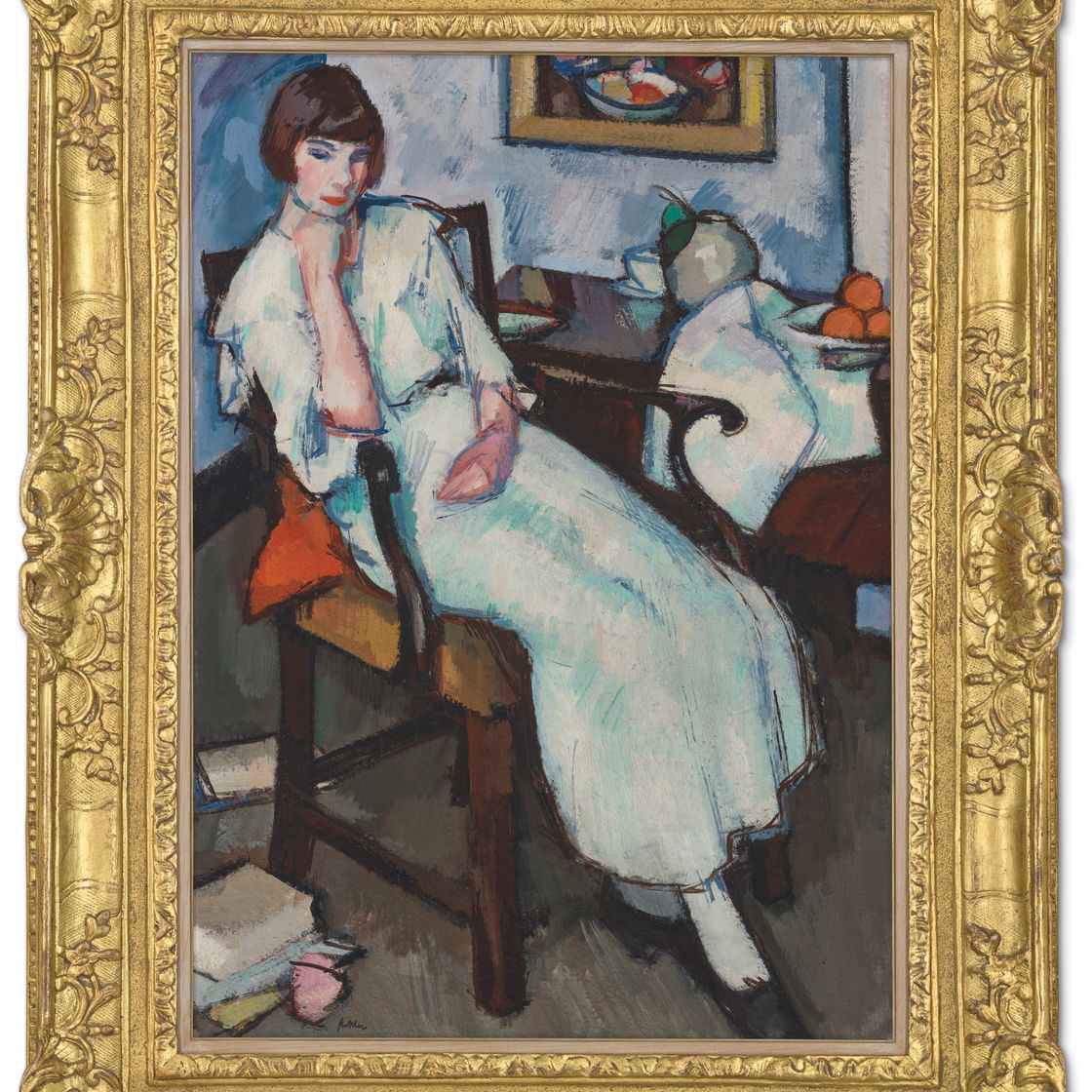 Samuel John Peploe — Девушка в белом, изображение 2