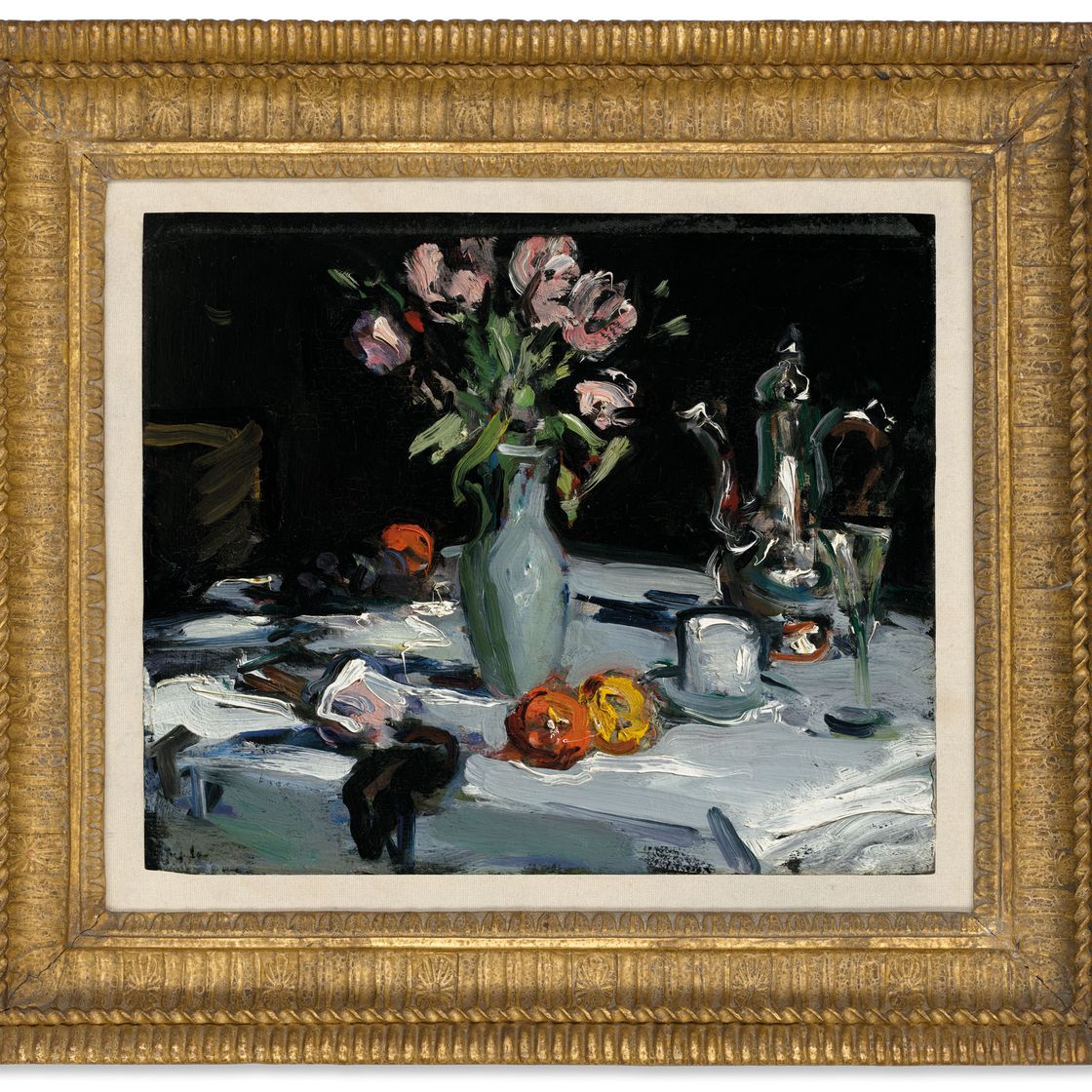 Samuel John Peploe — Тюльпаны и кофейник, изображение 2