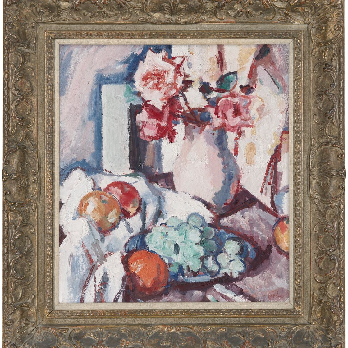 Samuel John Peploe — Розы и фрукты, изображение 2