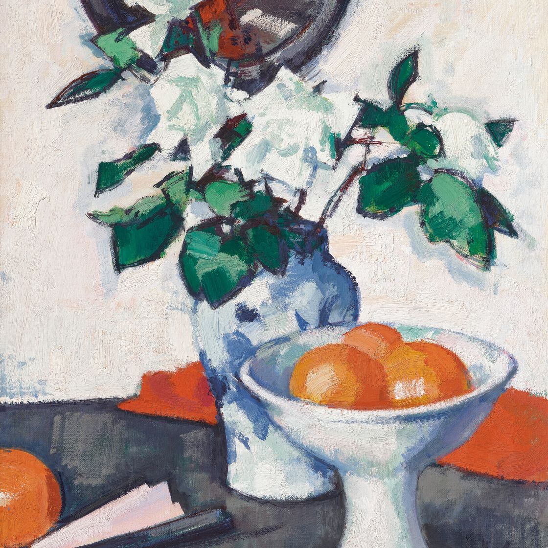 Samuel John Peploe — Белые розы, изображение 2