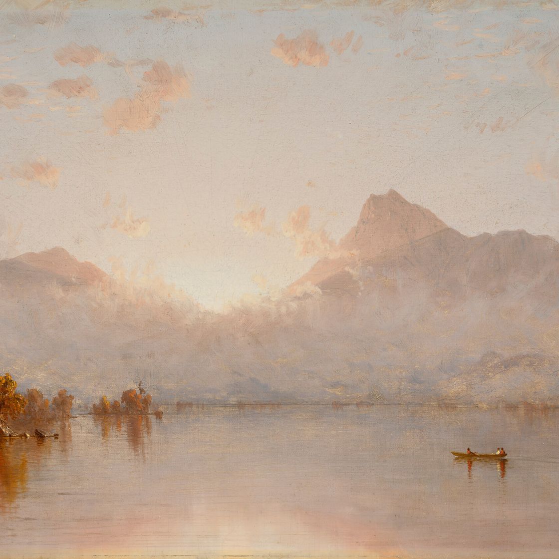 Sanford Robinson Gifford — Восход солнца на озере Джордж, изображение 1
