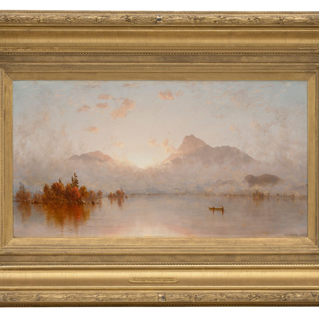 Sanford Robinson Gifford — Восход солнца на озере Джордж, изображение 2