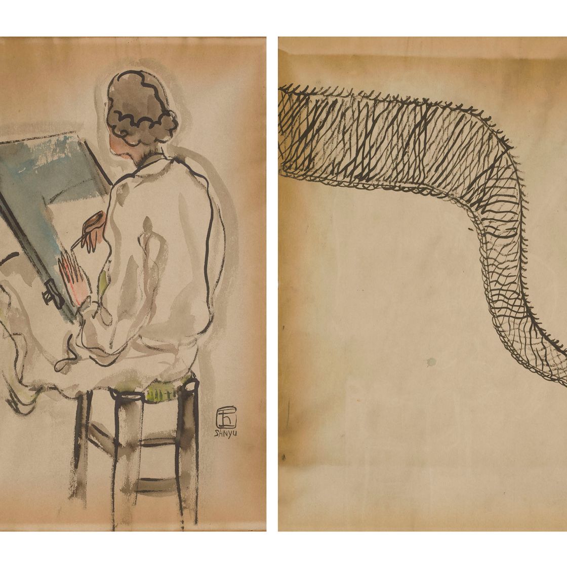 Sanyu — ЭЛЕВЕ А-ЛЯ ГРАНД-ШОМЬЕР, ДЕ ДОС (СТУДЕНТКА ГРАНД-ШОМЬЕРА, ВЕРНУЛАСЬ) И БЕЗ НАЗВАНИЯ