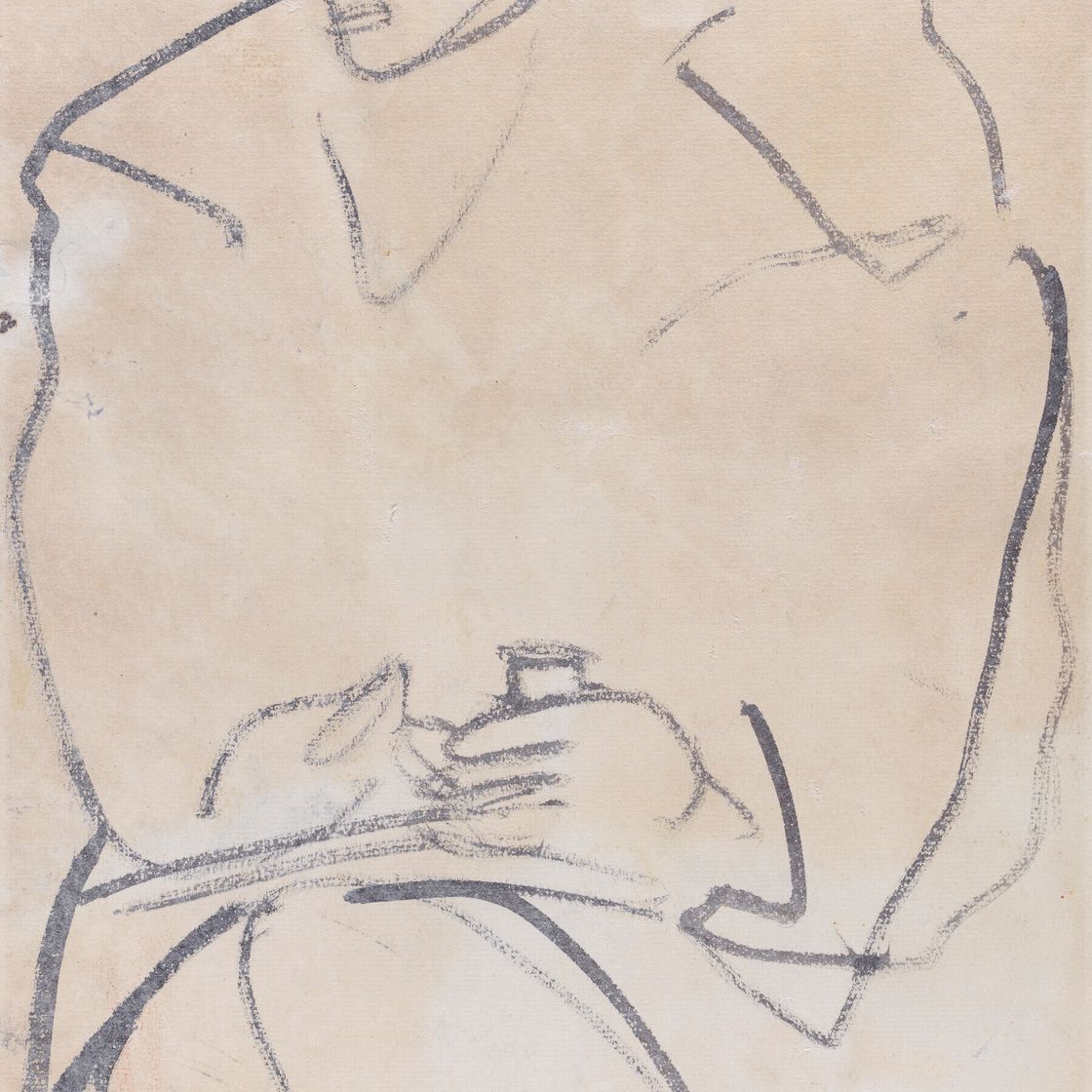 Sanyu — Femme au chapeau rouge (Женщина в красной шляпе), изображение 2