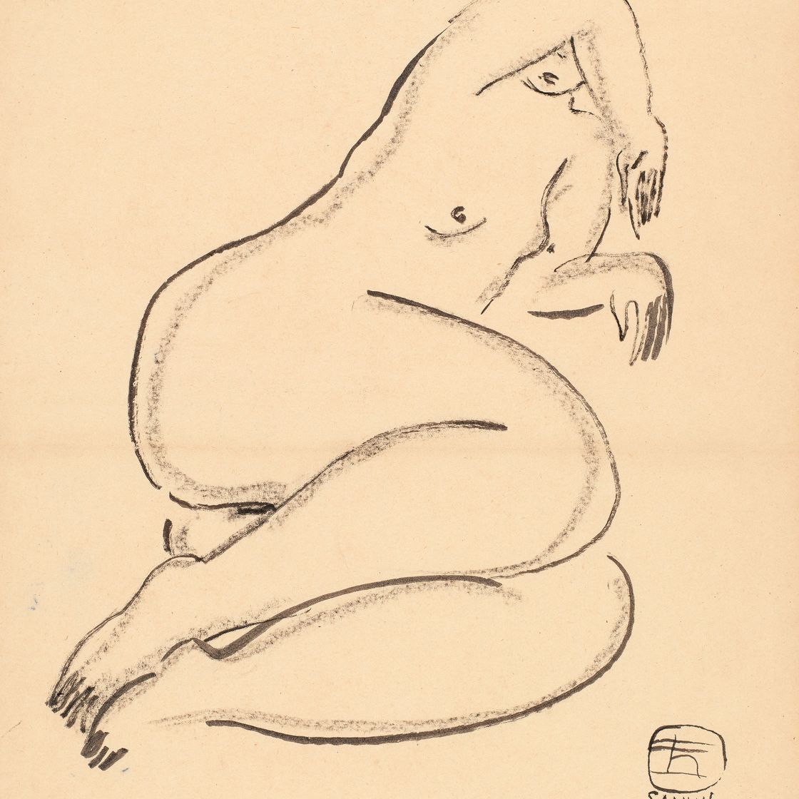 Sanyu — ЛЕЖАЩИЙ ОБНАЖЕННЫЙ