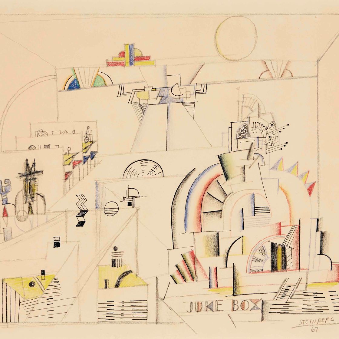 Saul Steinberg — Музыкальный автомат