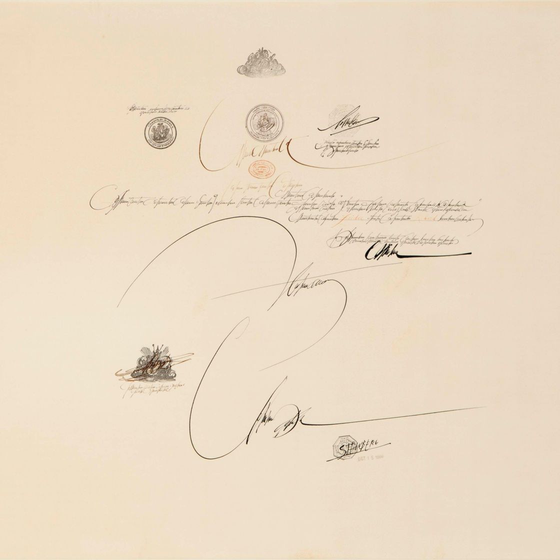 Saul Steinberg — Свадебный документ
