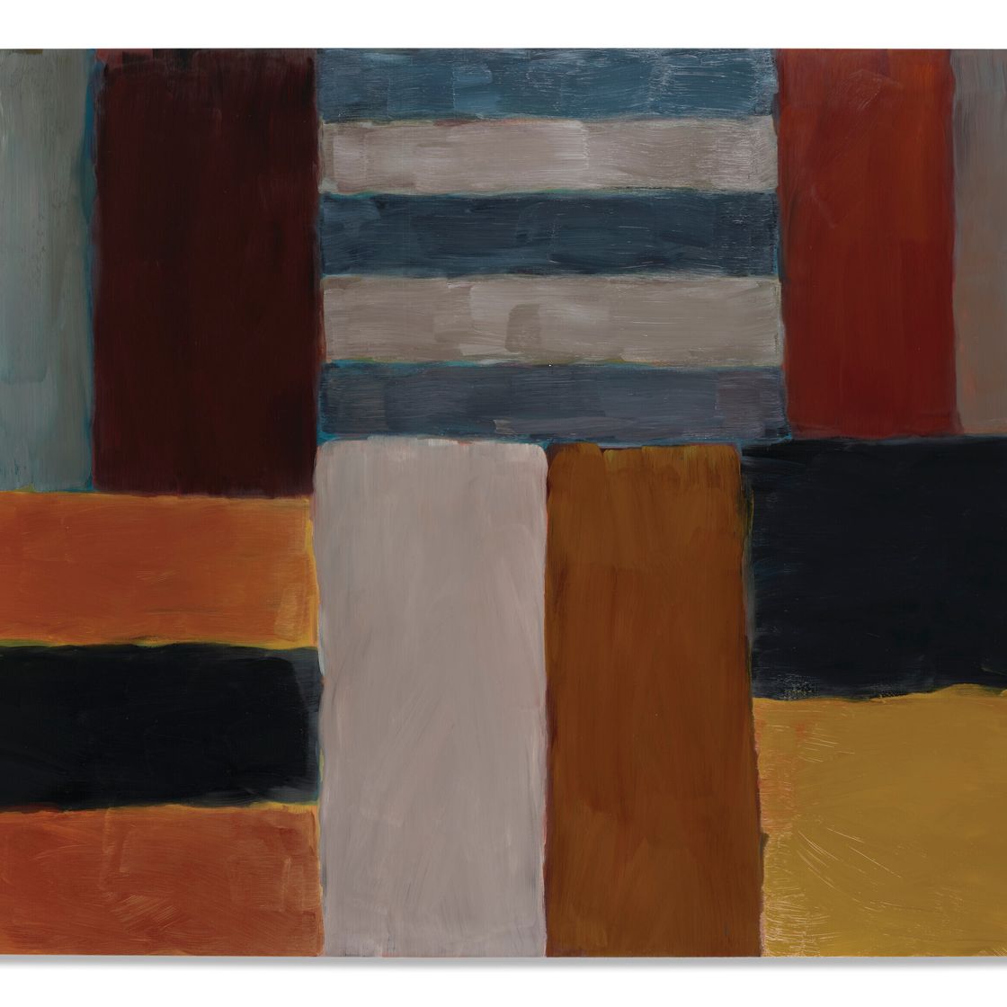 Sean Scully — Красный Раскрывающийся, изображение 1