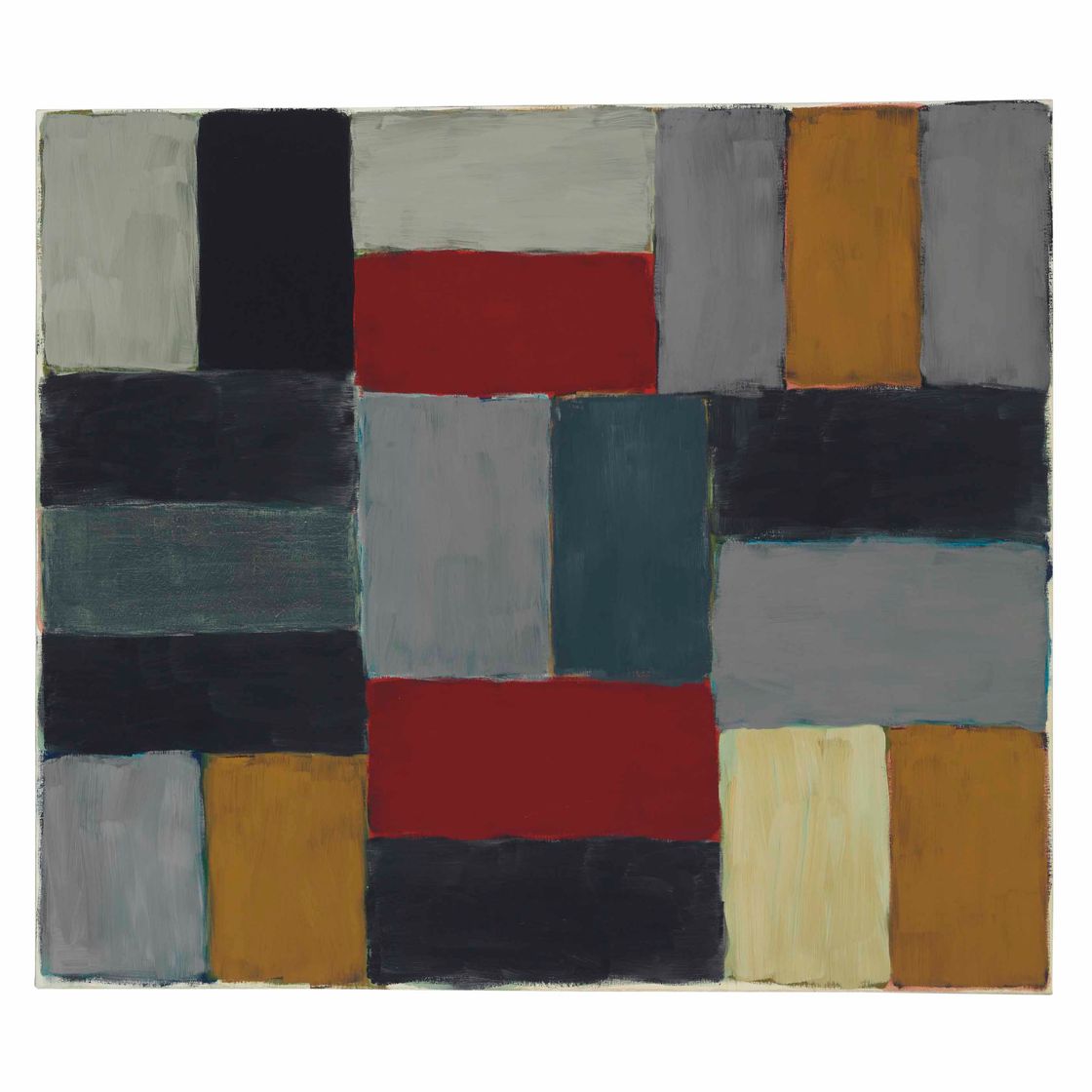 Sean Scully — Стена из светлого фриза