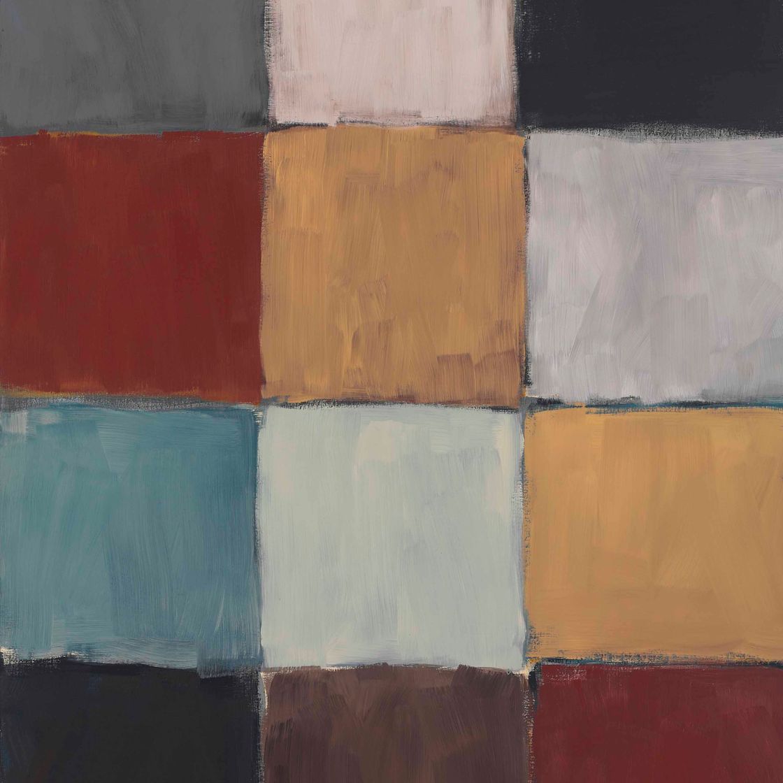 Sean Scully — Синяя шашка
