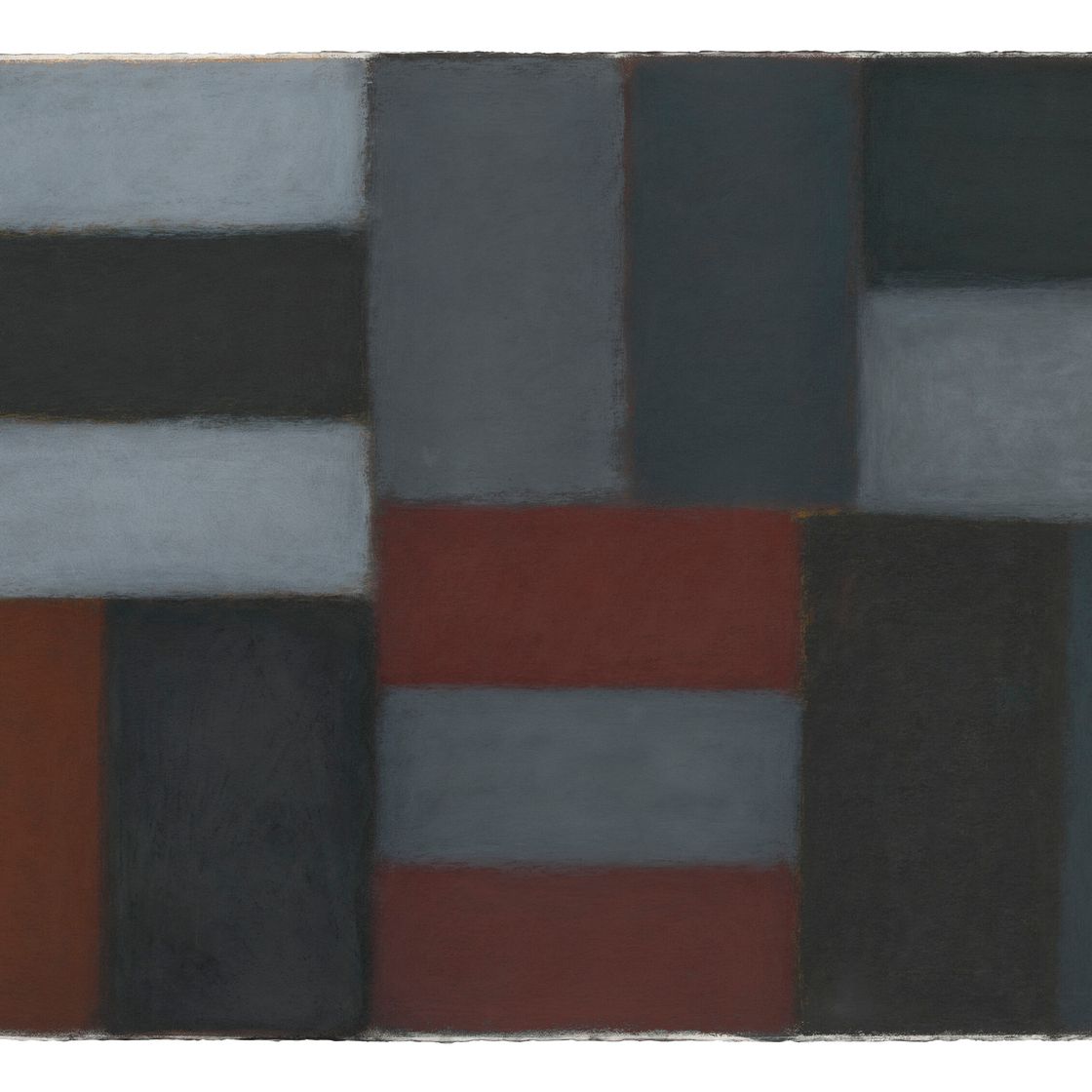Sean Scully — Серый Красный, изображение 1