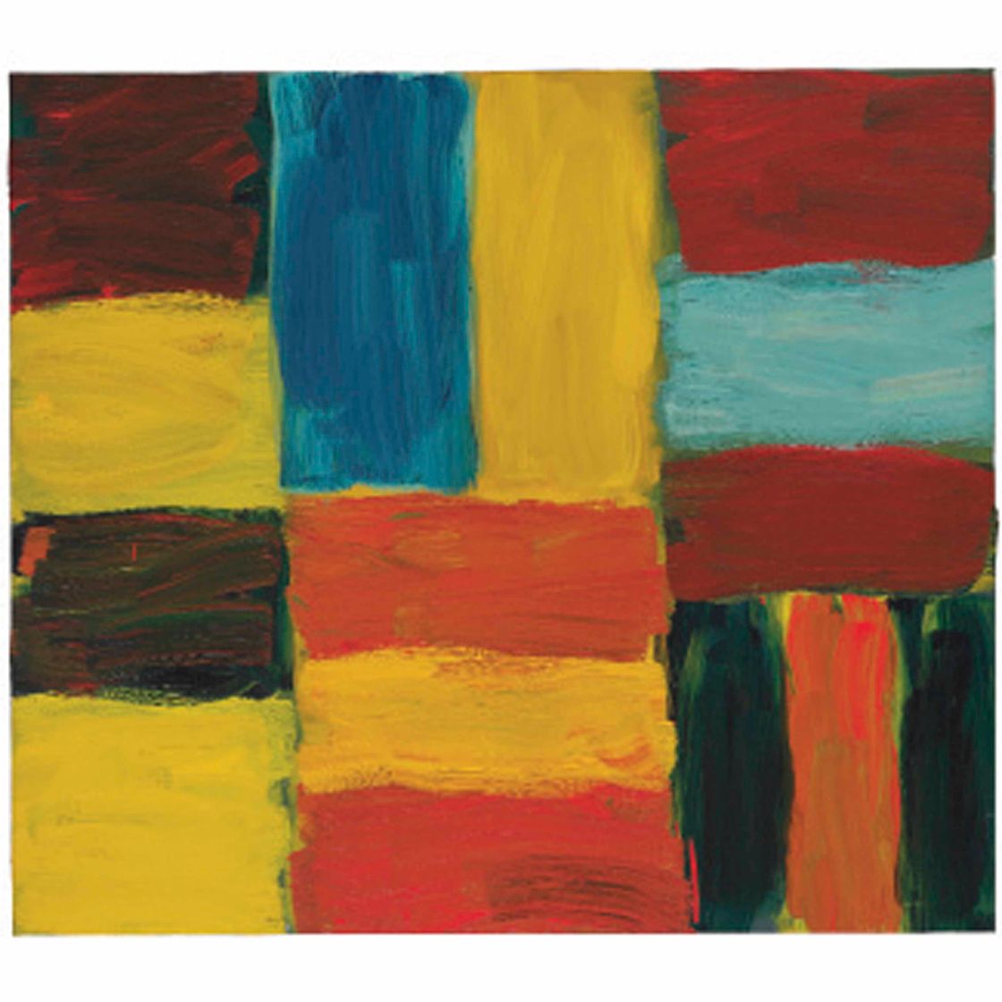 Sean Scully — Стена светло-оранжево-красного цвета