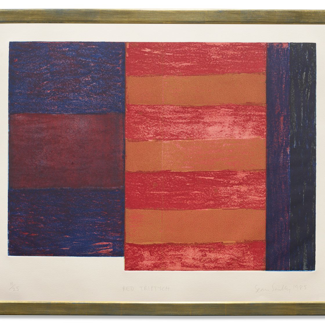 Sean Scully — Красный триптих, изображение 2