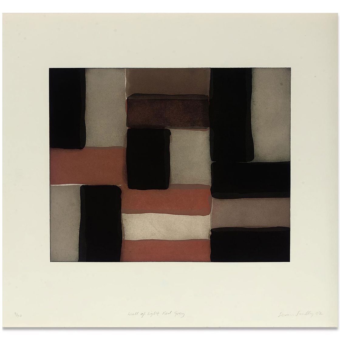 Sean Scully — Стена светло-красно-серого цвета