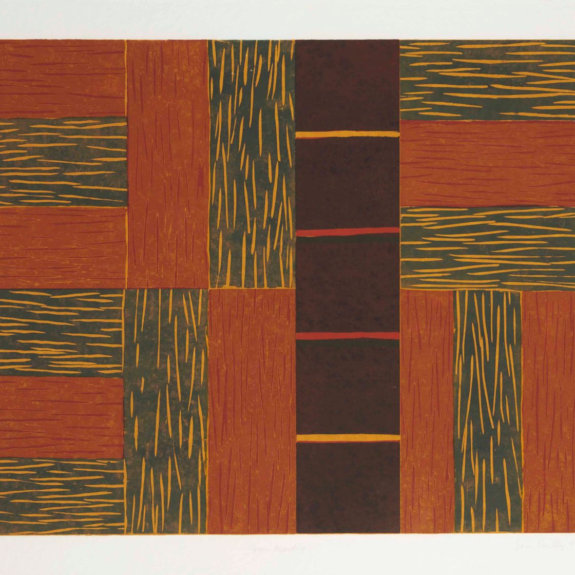 Sean Scully — Зеленый подъем (Оберхубер, Тоннеан-Рикелинек и Фельманн 91002)