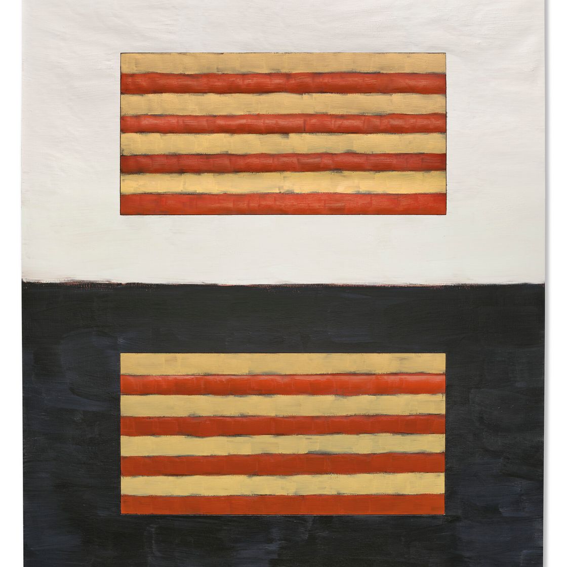 Sean Scully — Пристальный взгляд Красный Желтый, изображение 1