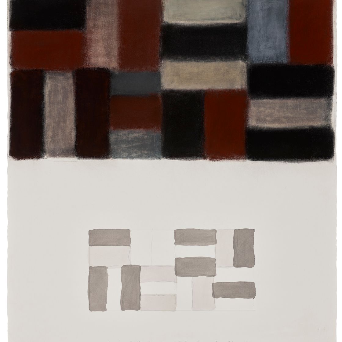 Sean Scully — Горизонтальная плавающая стена, 8.20.02, изображение 1