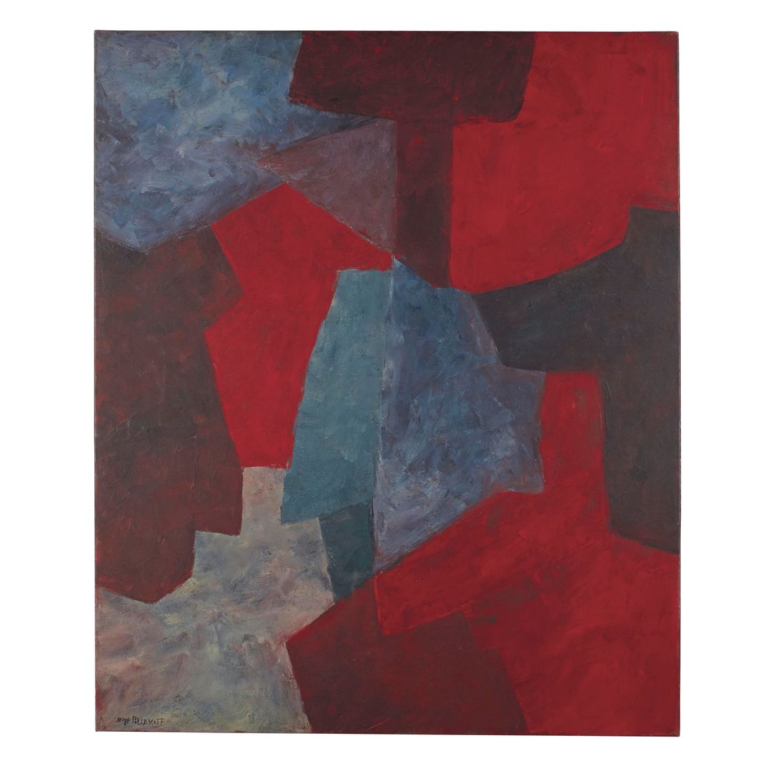Serge Poliakoff — Синие румяна "гриз вер" (синий, красный, серый, зеленый)