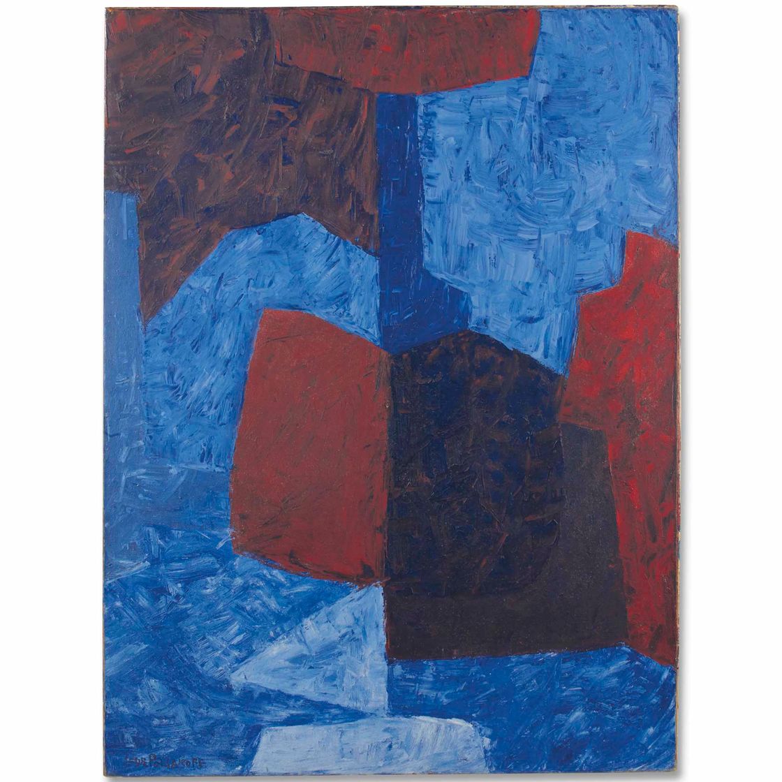 Serge Poliakoff — Композиция "румяна и блю"
