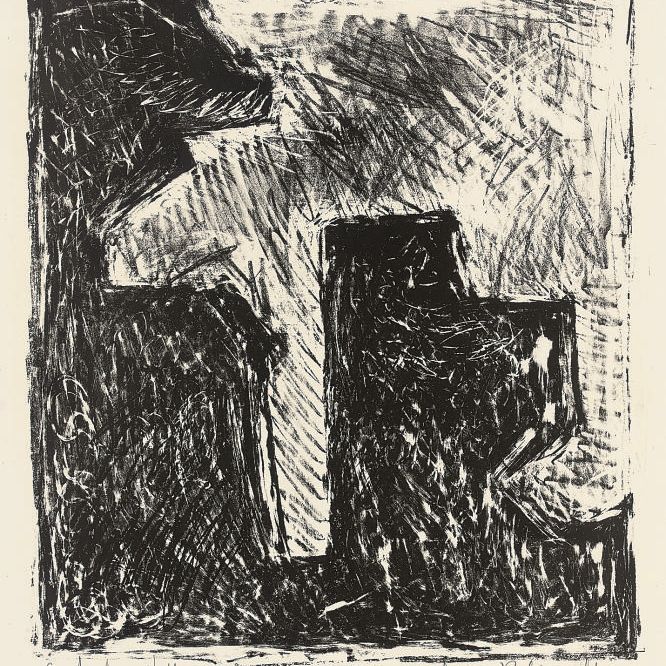Serge Poliakoff — Композиция "Черный и бланшированный" (Pouillon 38)