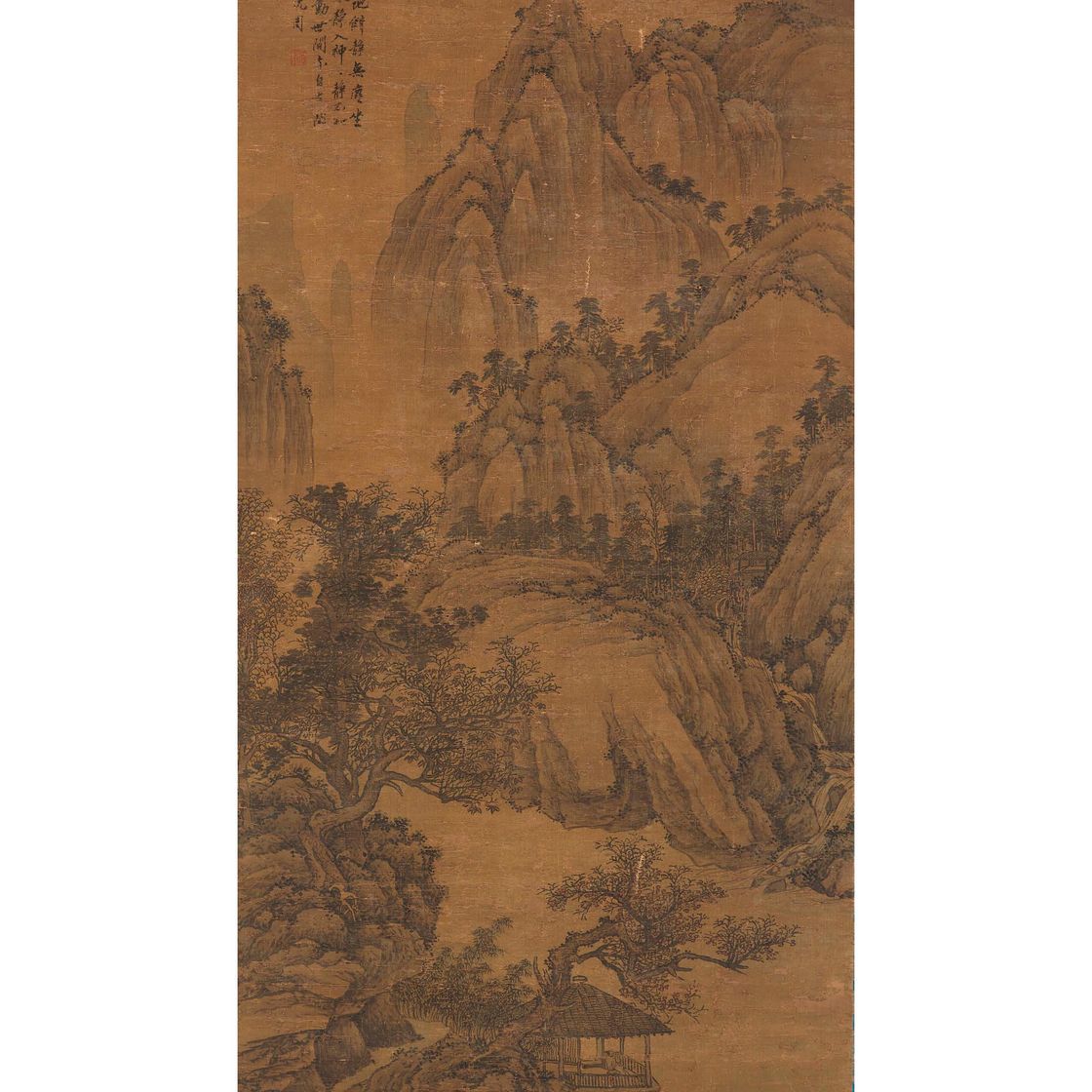 Shen Zhou — Слушая шум водопада, изображение 1
