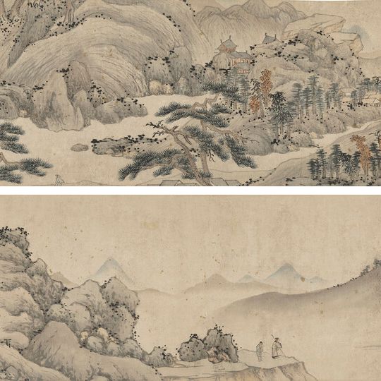 Shen Zhou — Ручьи в сплошных горах