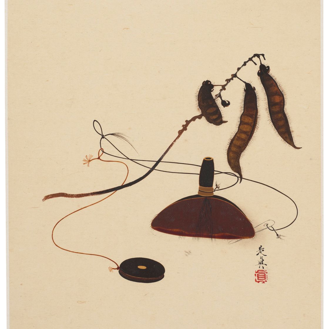 Shibata Zeshin — Пейзажи, растения и животные четырех времен года, изображение 12