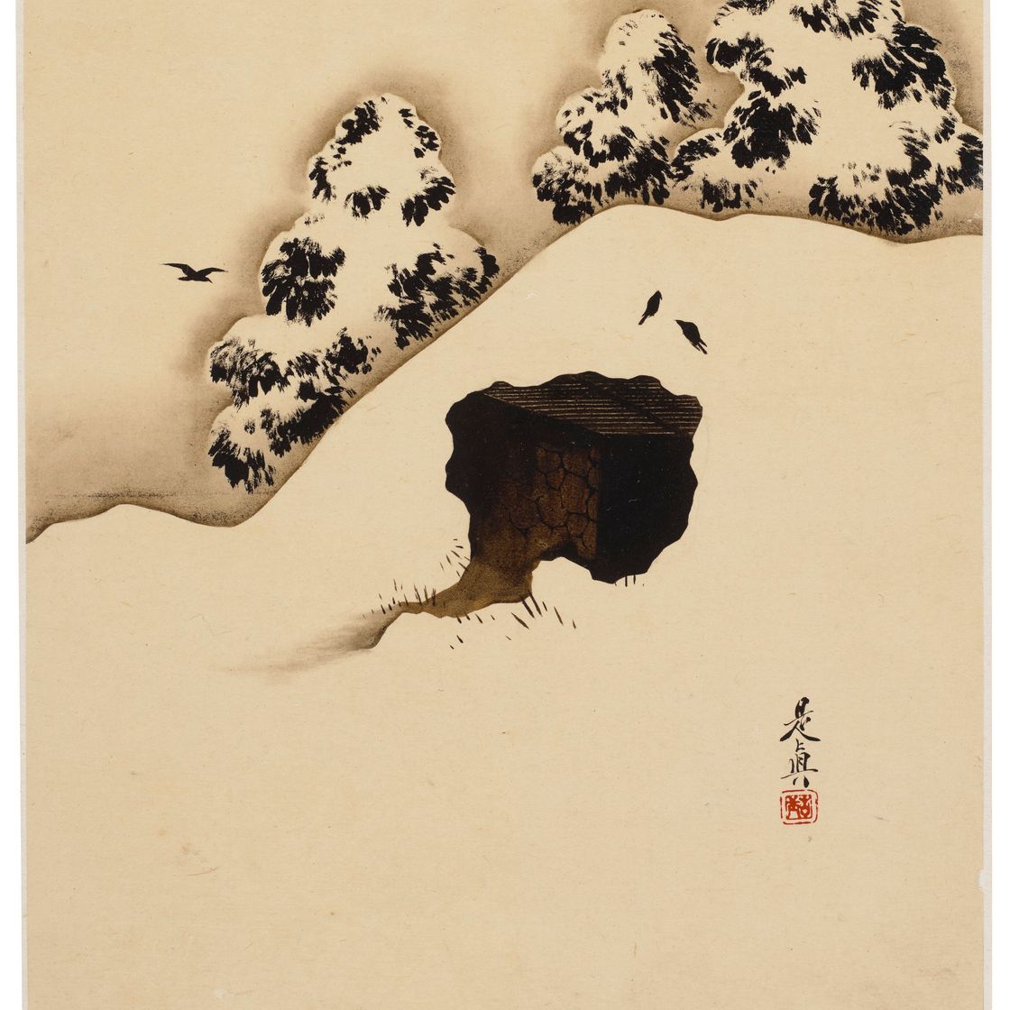 Shibata Zeshin — Пейзажи, растения и животные четырех времен года, изображение 8