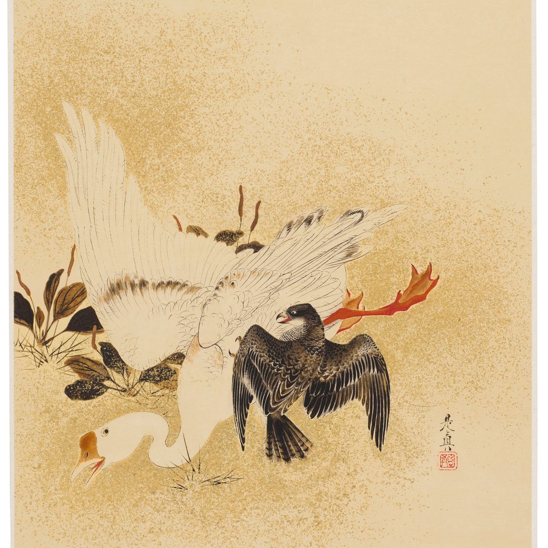 Shibata Zeshin — Пейзажи, растения и животные четырех времен года, изображение 9