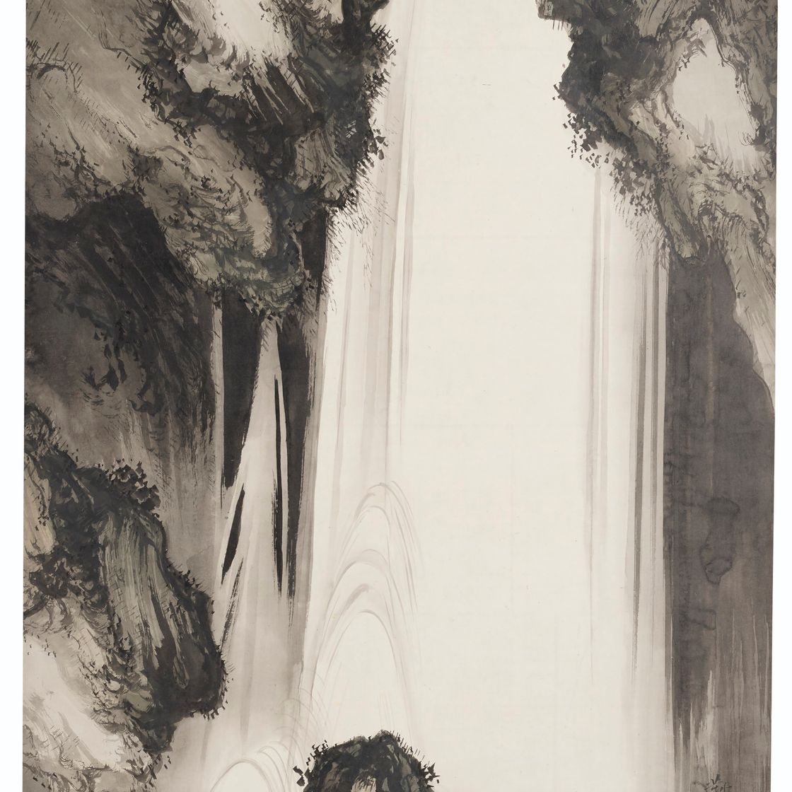 Shibata Zeshin — Водопад