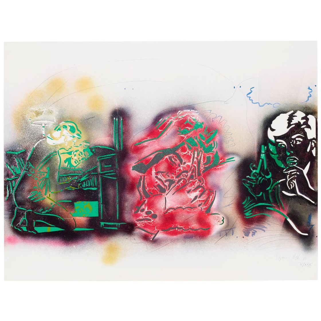 Sigmar Polke — Самсон и Далила, от: Kinderstern