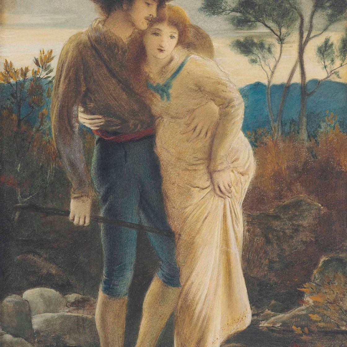 Simeon Solomon — Влюбленные в пастораль