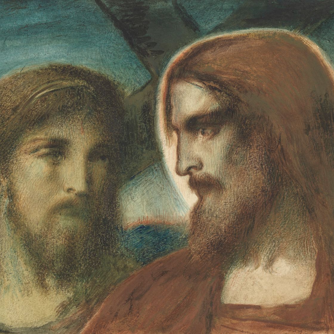 Simeon Solomon — Христос и святой Иосиф Арамафейский