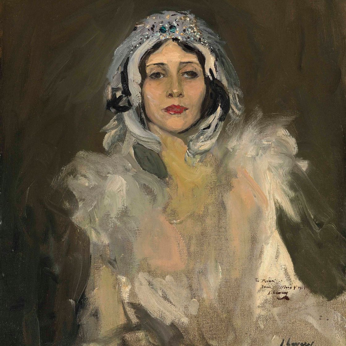 Sir John Lavery — Анна Павлова в роли Лебедя (этюд)
