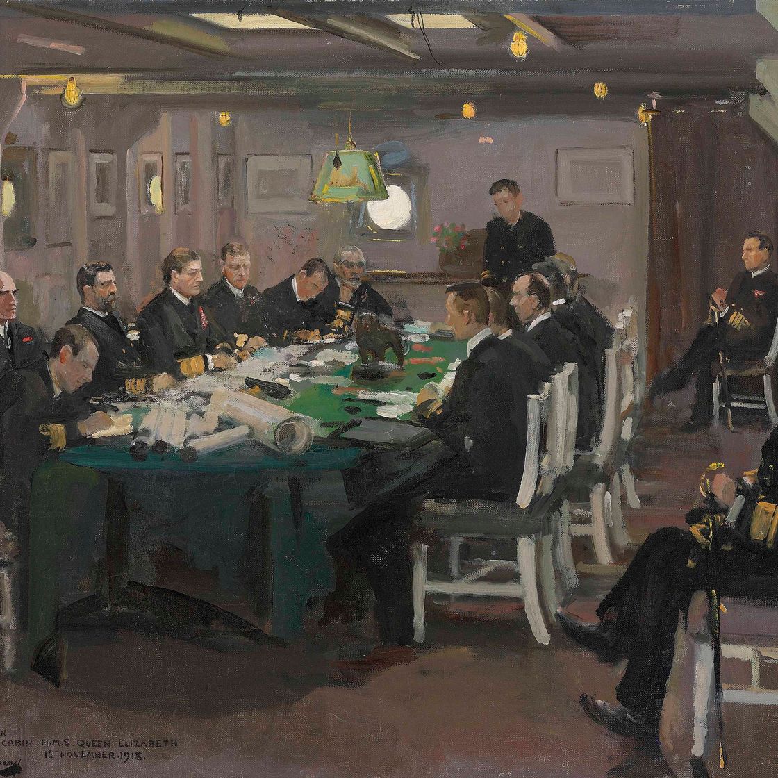 Sir John Lavery — Носовая каюта Ее Королевского величества Королевы Елизаветы, 16 ноября 1918 года