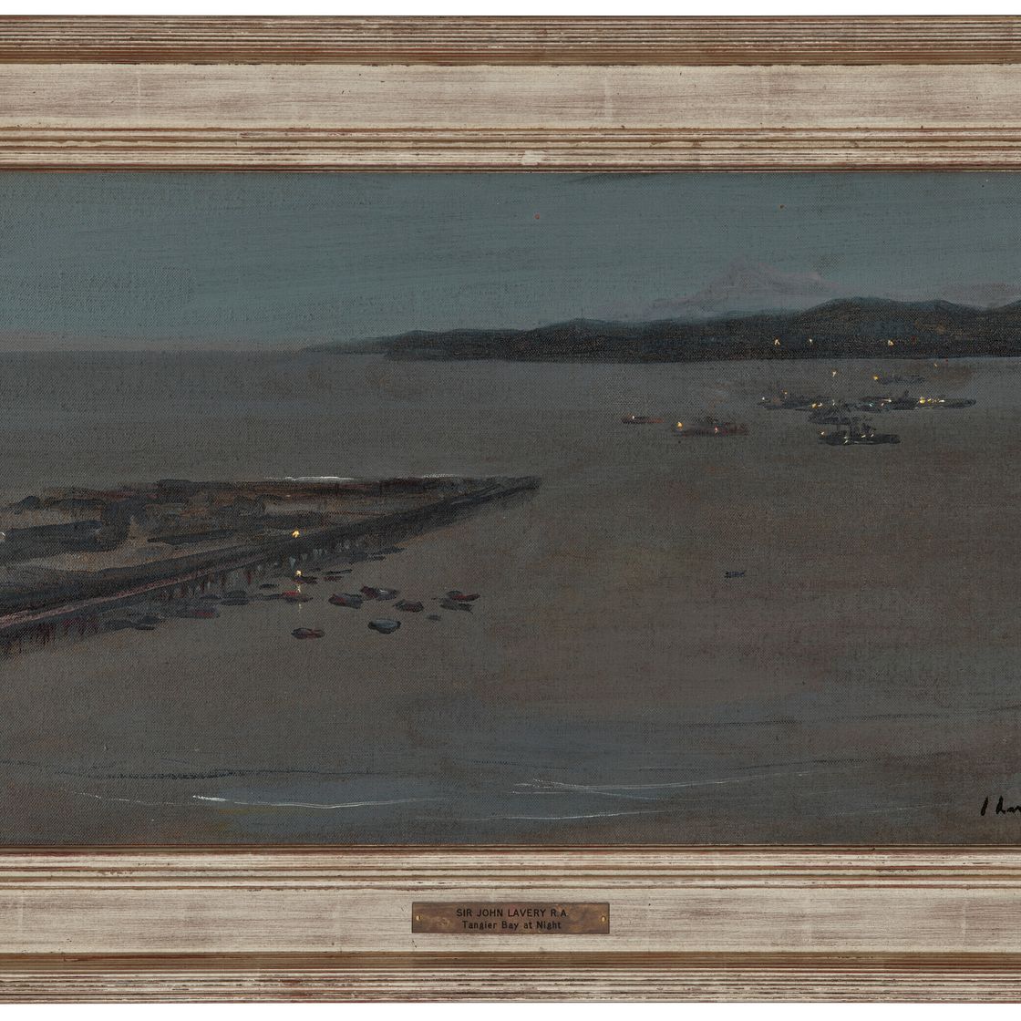 Sir John Lavery — Танжерский залив ночью, изображение 2