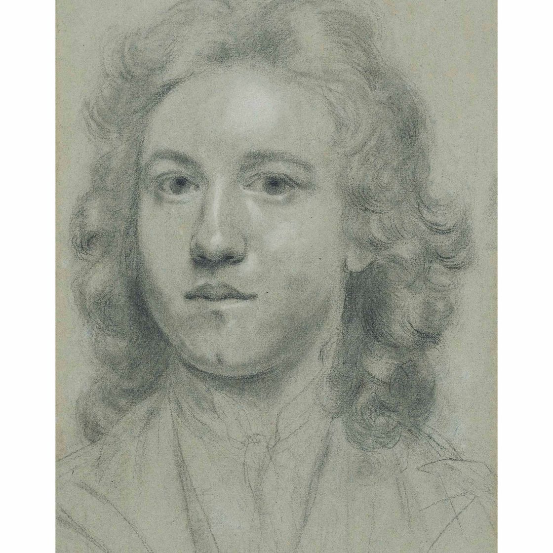 Sir Joshua Reynolds — Автопортрет художника в возрасте семнадцати лет (слева направо) с дополнительным этюдом Дианы (справа налево ), изображение 1