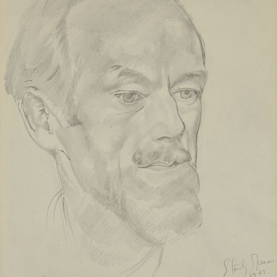 Sir Stanley Spencer — Портрет Дэвида Берча, изображение 1