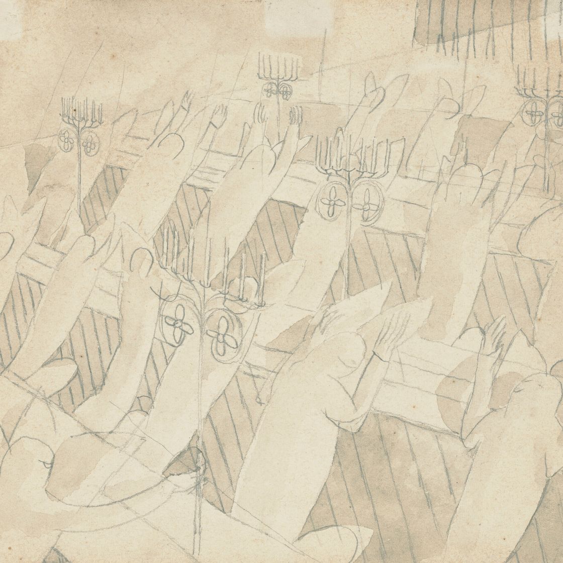 Sir Stanley Spencer — Верующие в церкви, Кукхэм, изображение 1