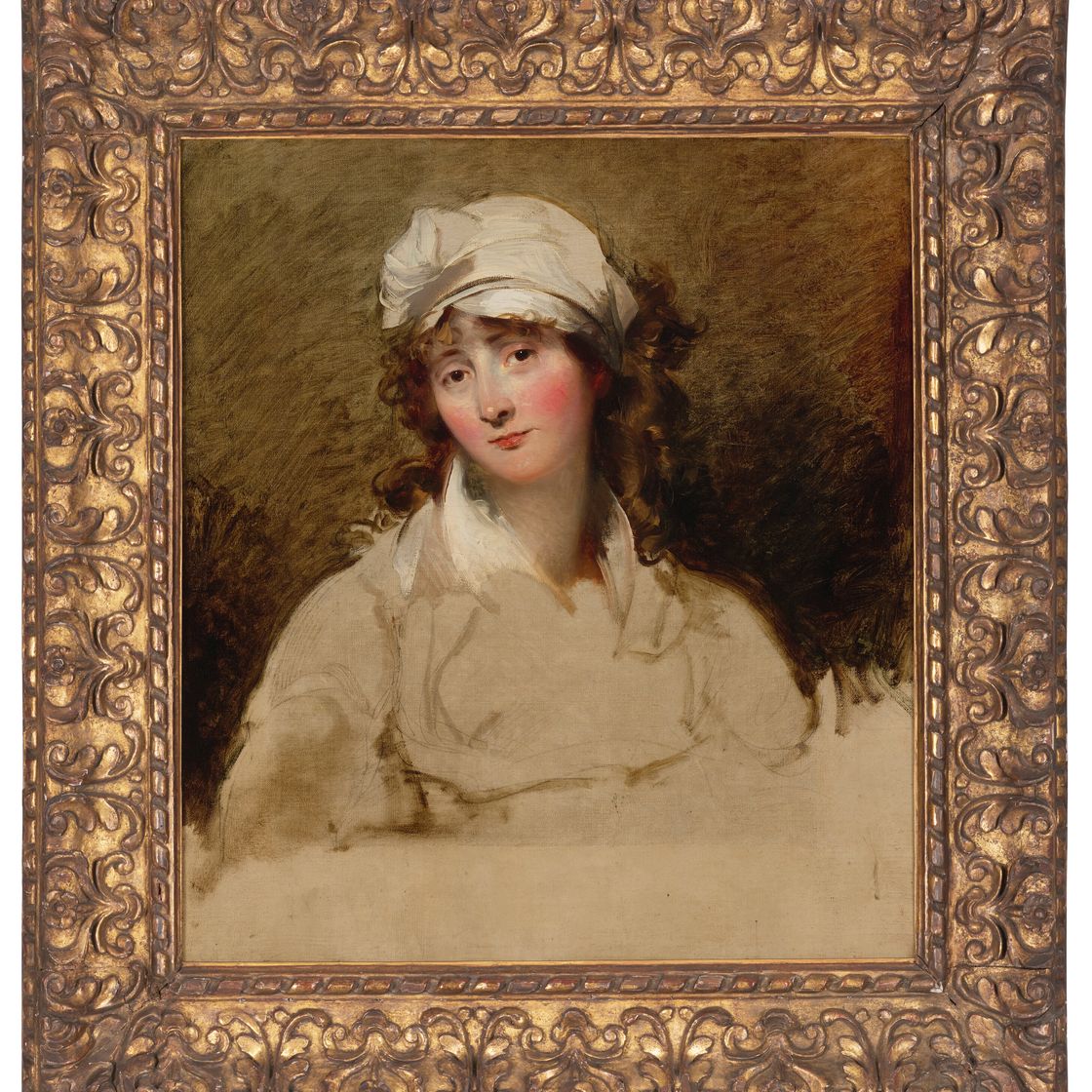 Sir Thomas Lawrence — Портрет Элизабет Инчболд, урожденной Симпсон (1753-1821), поясной, незаконченный, изображение 2