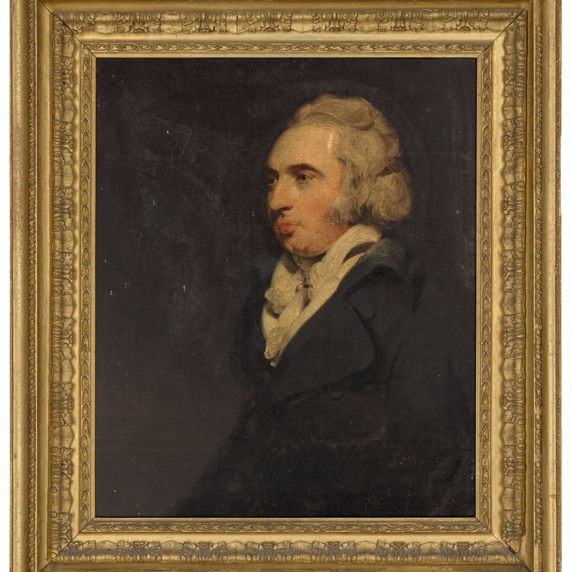 Sir Thomas Lawrence — Портрет Ричарда Пейна Найта (1751-1824), в полный рост, в черном сюртуке и белом штоке, изображение 1