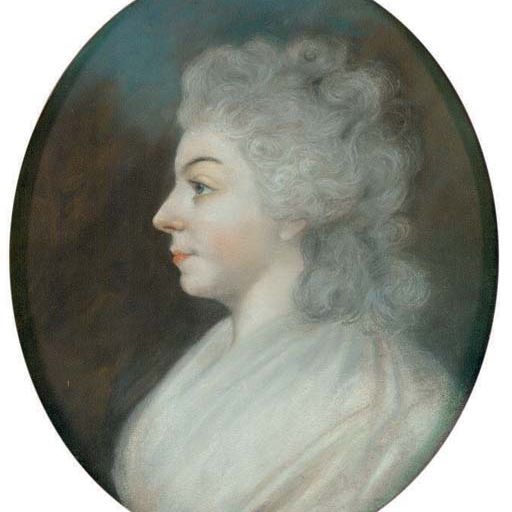 Sir Thomas Lawrence — Портрет женщины, которую традиционно называют Сарой Сиддонс, в полный рост, в профиль слева