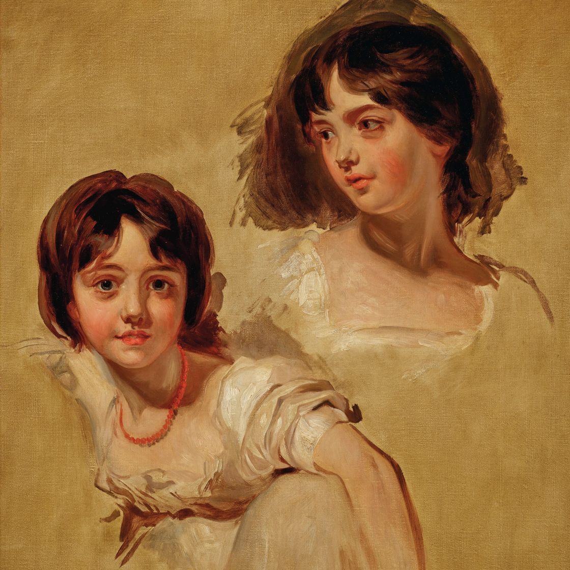 Sir Thomas Lawrence — Леди Джорджиана Норт (умерла в 1835 году) и леди Сьюзен Норт (1797-1884)