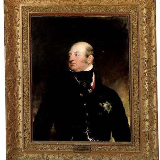Sir Thomas Lawrence — Портрет Фредерика Августа, герцога Йоркского, короля Великобритании (1763-1827), в полный рост, в черном сюртуке, со Звездой Подвязки