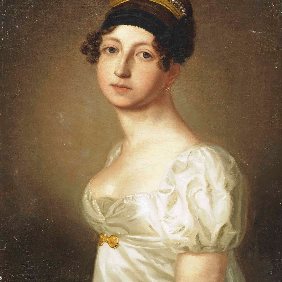 Sir Thomas Lawrence — Портрет дамы в полный рост, в белом платье