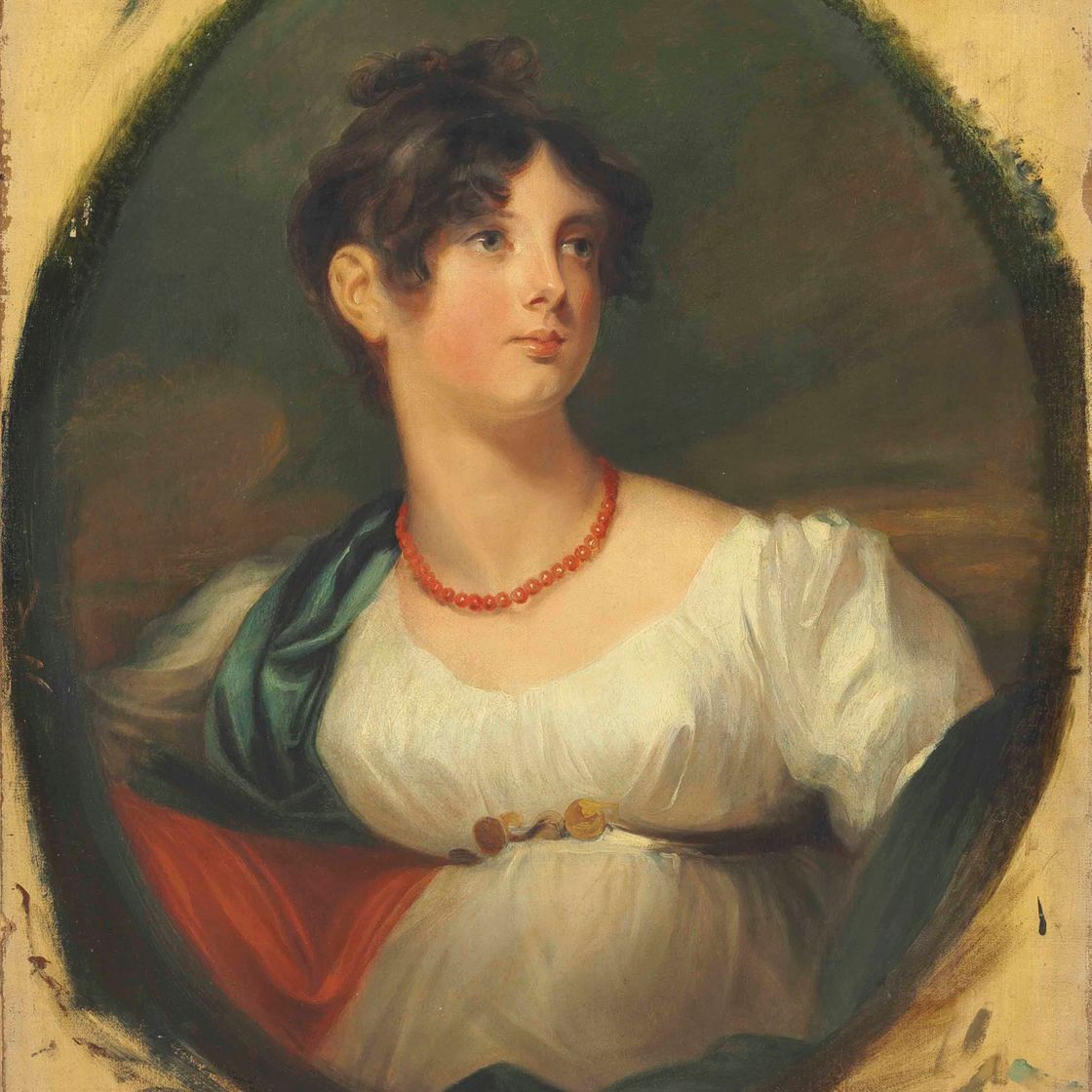 Sir Thomas Lawrence — Портрет леди Марии Гамильтон (1785-1814), поясной