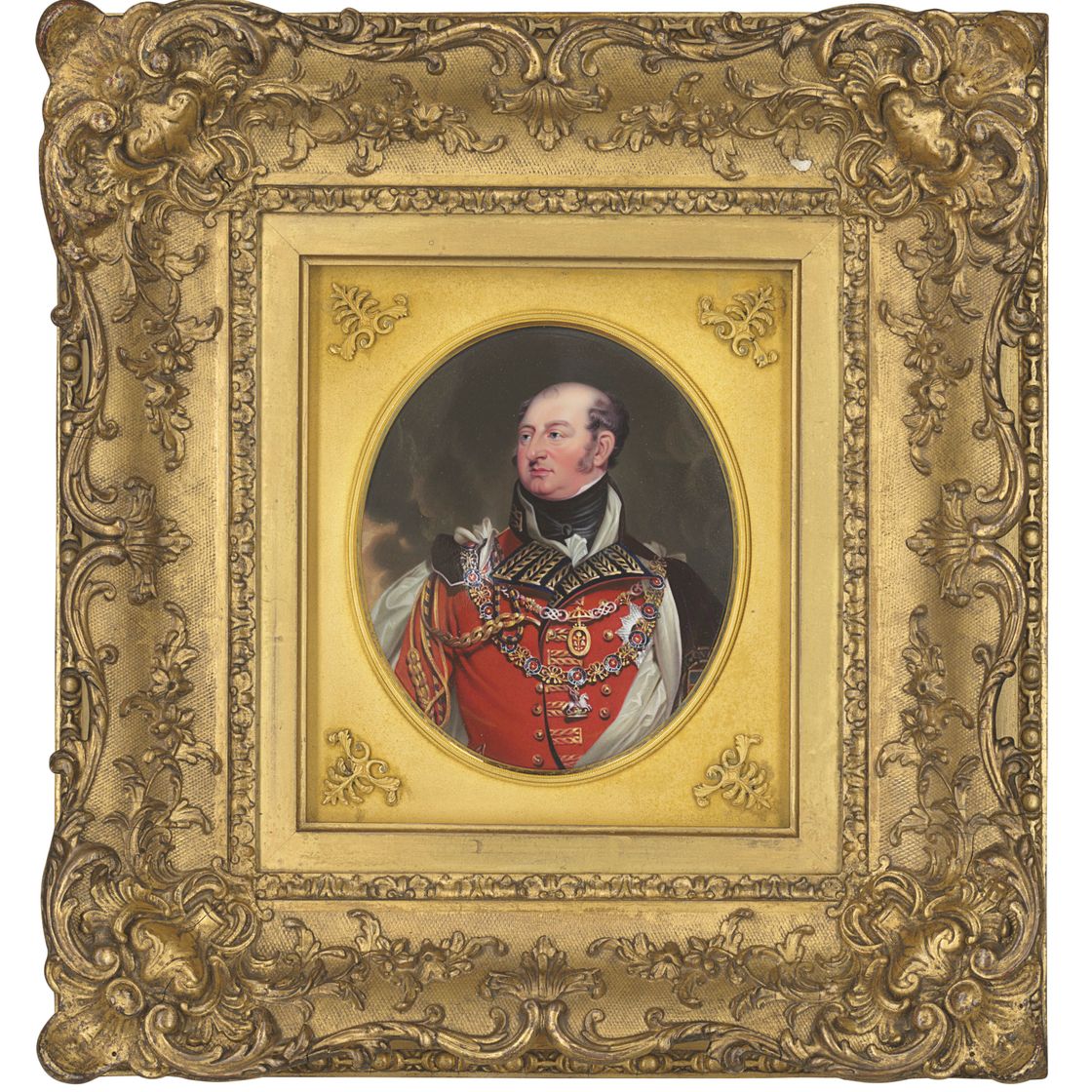 Sir Thomas Lawrence — Портрет Фредерика, герцога Йоркского и Олбани (1763-1827), в алом мундире фельдмаршала, черной бархатной мантии на белой шелковой подкладке, воротнике и нагрудной звезде ордена Подвязки и воротнике ордена Бани.