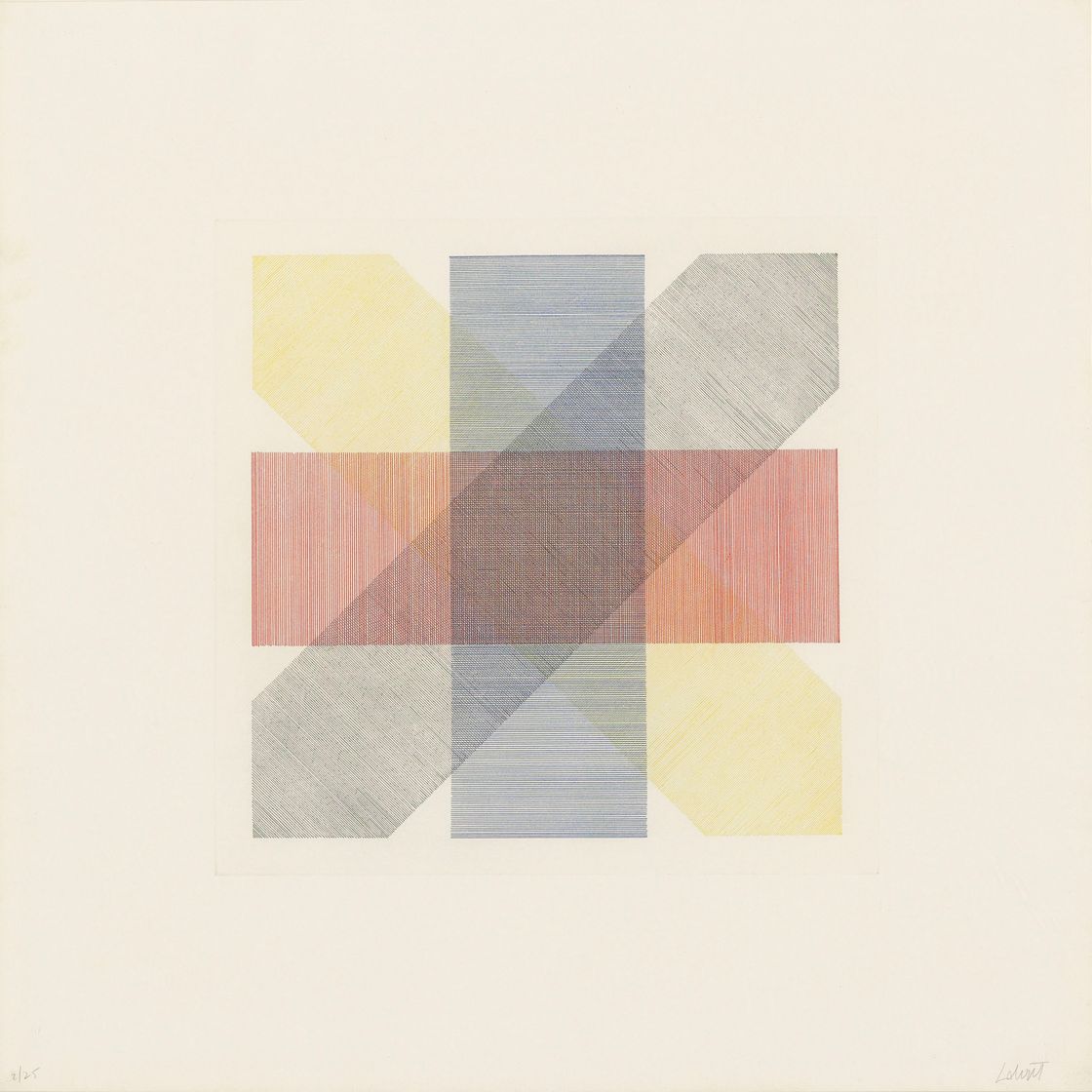 Sol LeWitt — Цветные полосы в четырех направлениях и во всех сочетаниях, изображение 2